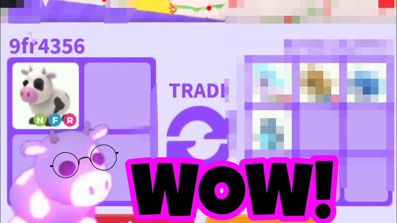 LOOK WHAT I GOT FOR MY NEON COW... || ADOPT ME TRADES || RICH TRADES || RATING TRADES