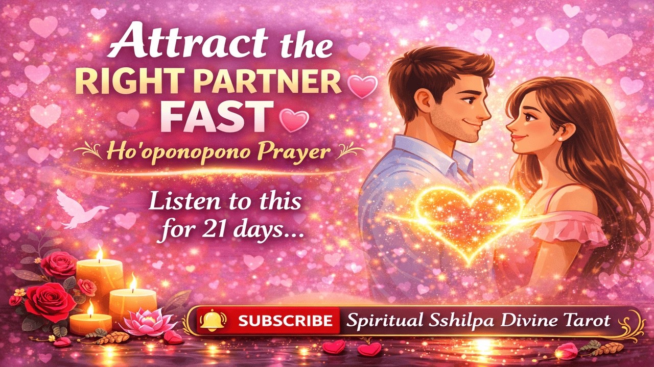 Attract the Right Partner FAST 💗 Ho'oponopono Prayer #hooponopono  #attractlove  #manifestsoulmate