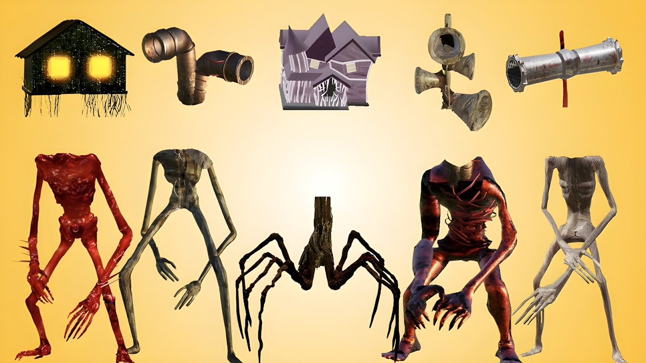 WRONG HEADS SIREN HEAD THUNDERBOLT, ACA HURRICANE, SIREN HEAD ROBLOX, BRAIN EYE, SIREN HEAD BASIC
