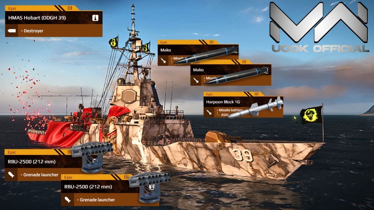 HMAS Hobart (DDGH 39) - Review New Ship November Battle Pass | Modern Warships