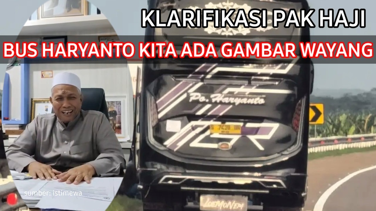 Klarifikasi Pak Haji Haryanto Tentang Laka Bus di Tol Batang Semarang | Kecelakaan Bus Beruntun