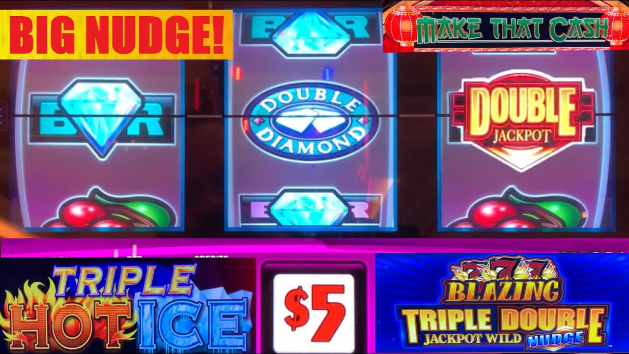 The Nudges paid off on these Deluxe slots! Triple Hot Ice + Make That Cash & more!
