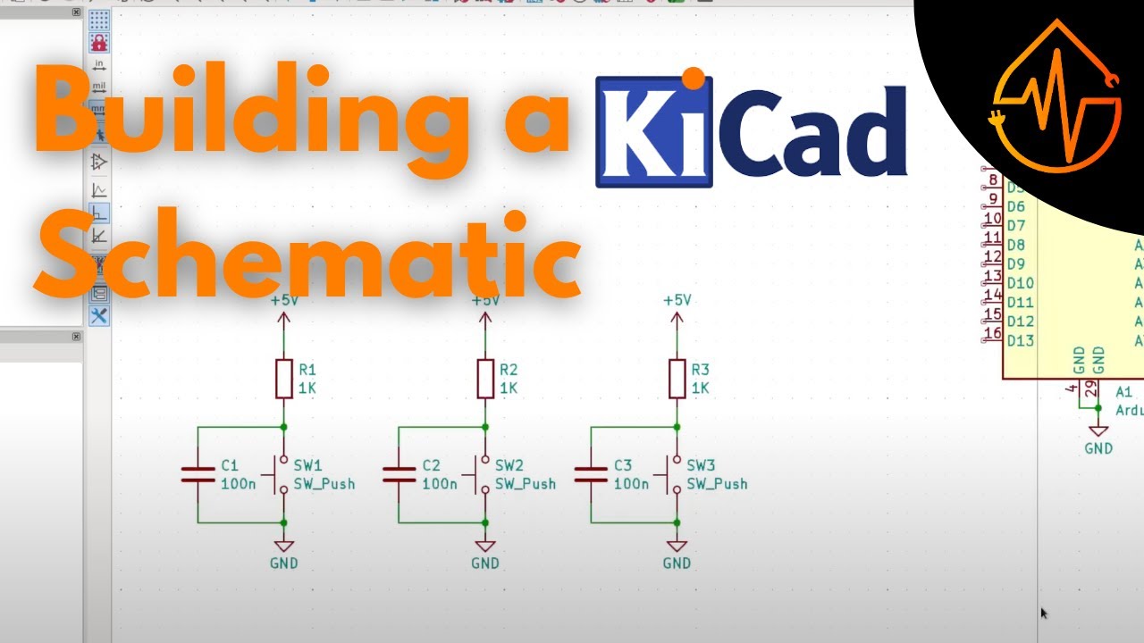 Создание схемы проекта KiCad | Часть 1