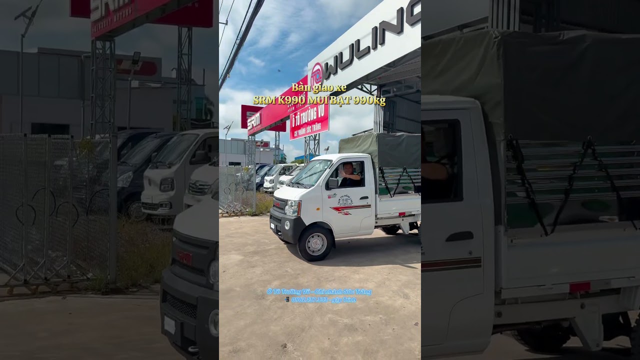 Xe tải Srm k990 thùng 2m45 nhỏ gọn 📲 0962137333 - bán giá cạnh tranh alo e ngay 