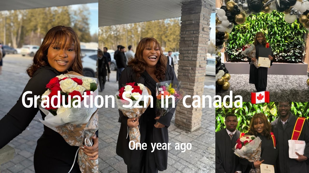 2years on Youtube💃//“A Year late upload// God did this// Same proud smile// Graduation Vlog 🇨🇦 