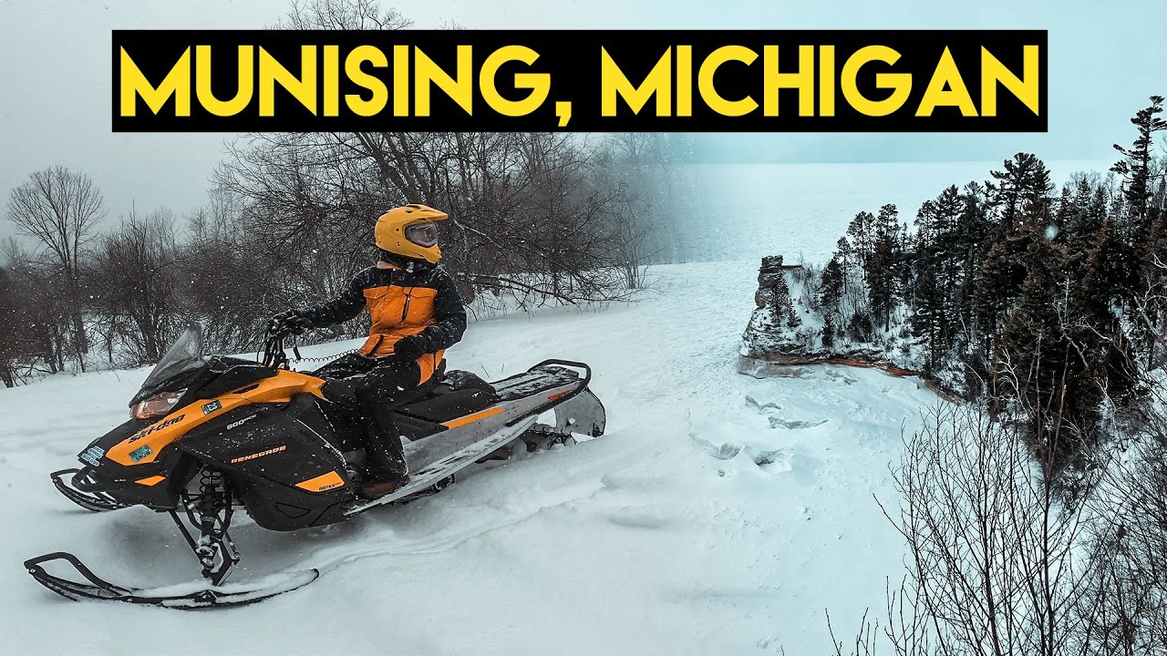 Upper Peninsula of Michigan Snowmobiling Trip 2022 | Munising, Michigan