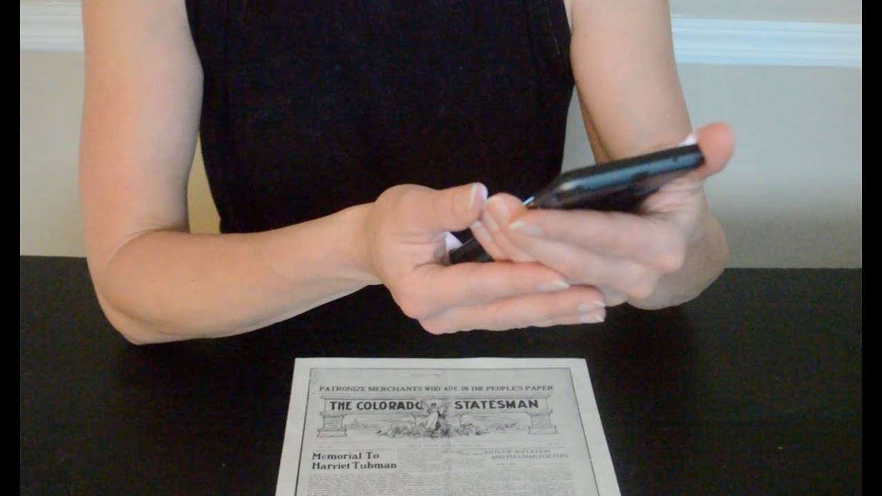 Asmr - Old Newspaper Reading (1914) and all about Harriet Tubman
