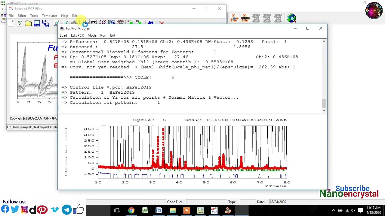 How to do Rietveld Refinement of BaFe12O19 material (P63_mmc) using FullProf software