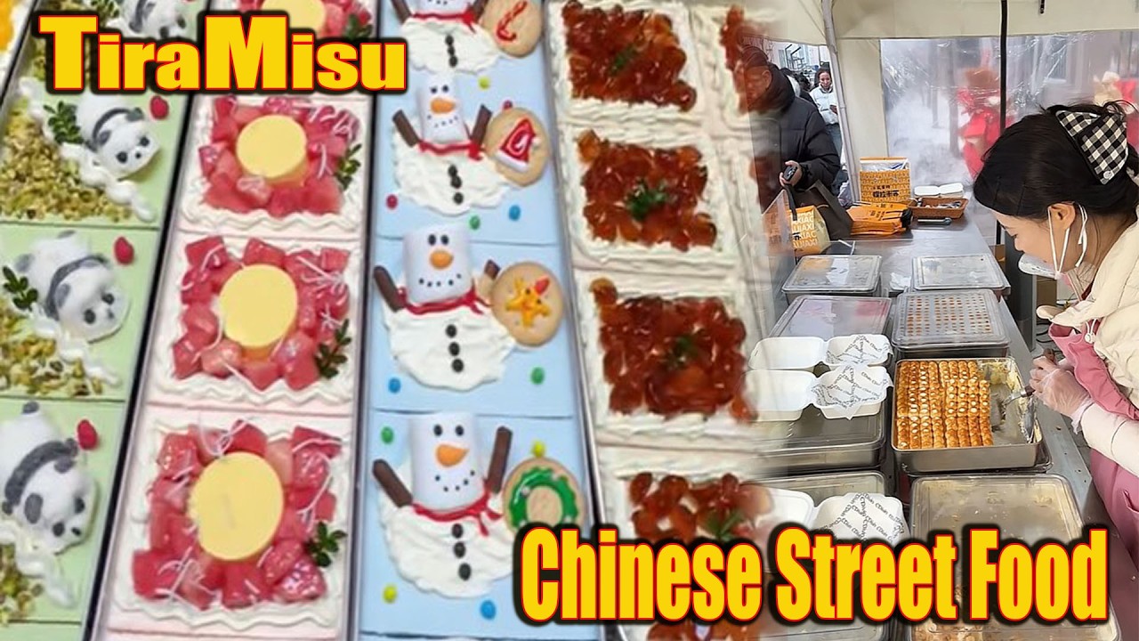 Maria Ozawa Cooking | Tiramisu | Delicious Chinese Street Food Part 03 #food #streetfood #cooking 🥪