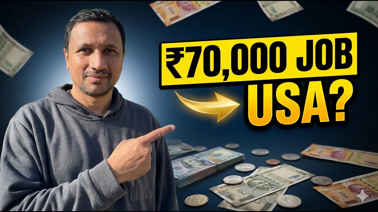 Is It Worth Leaving a ₹70,000 Job in India to Come to the USA?