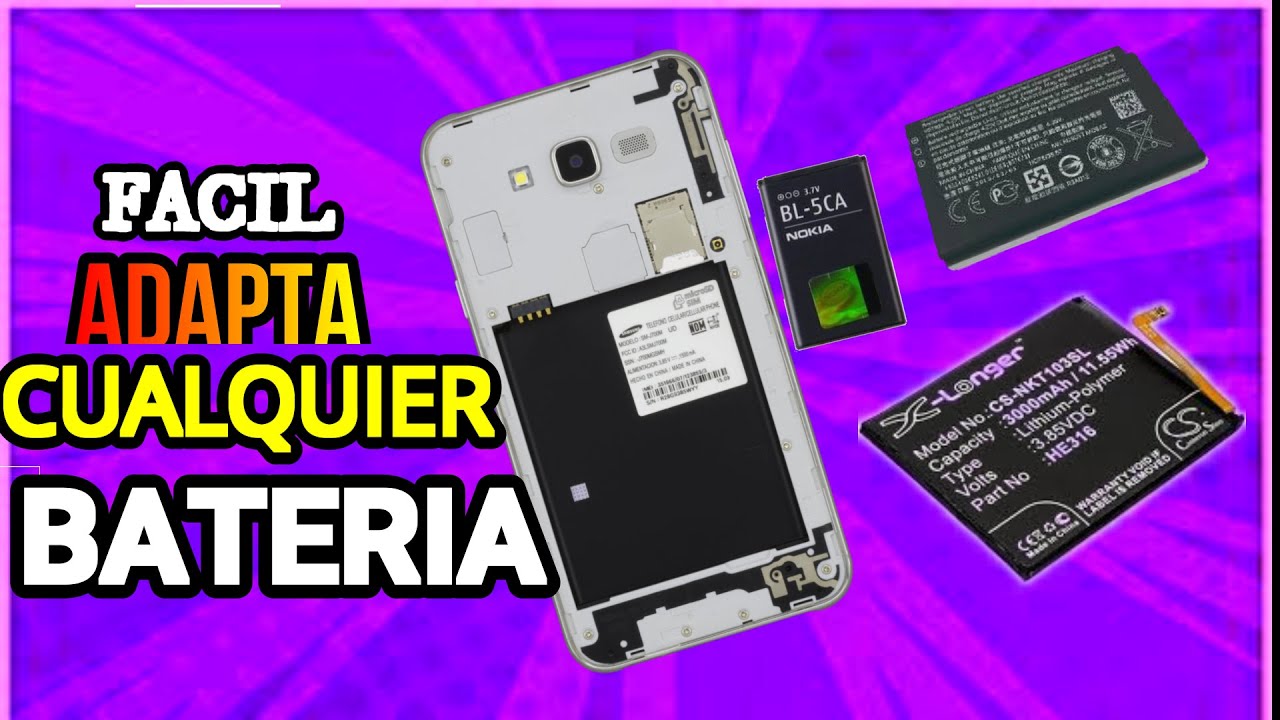 ⚡Como ADAPTAR cualquier BATERIA a tu  CELULAR o TABLET 📱 facil 2021