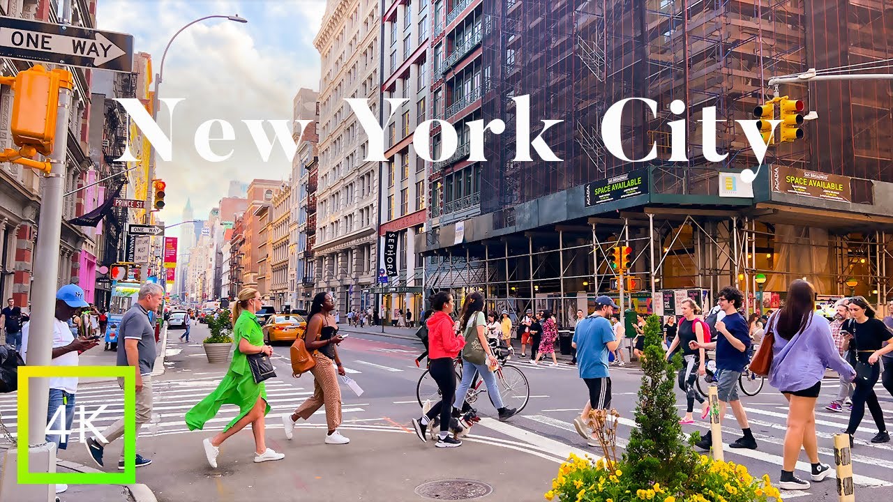 4K | New York City Walk | SoHo NYC | Luxury Stores | Lower Manhattan | Walking in NYC | Summer 2022