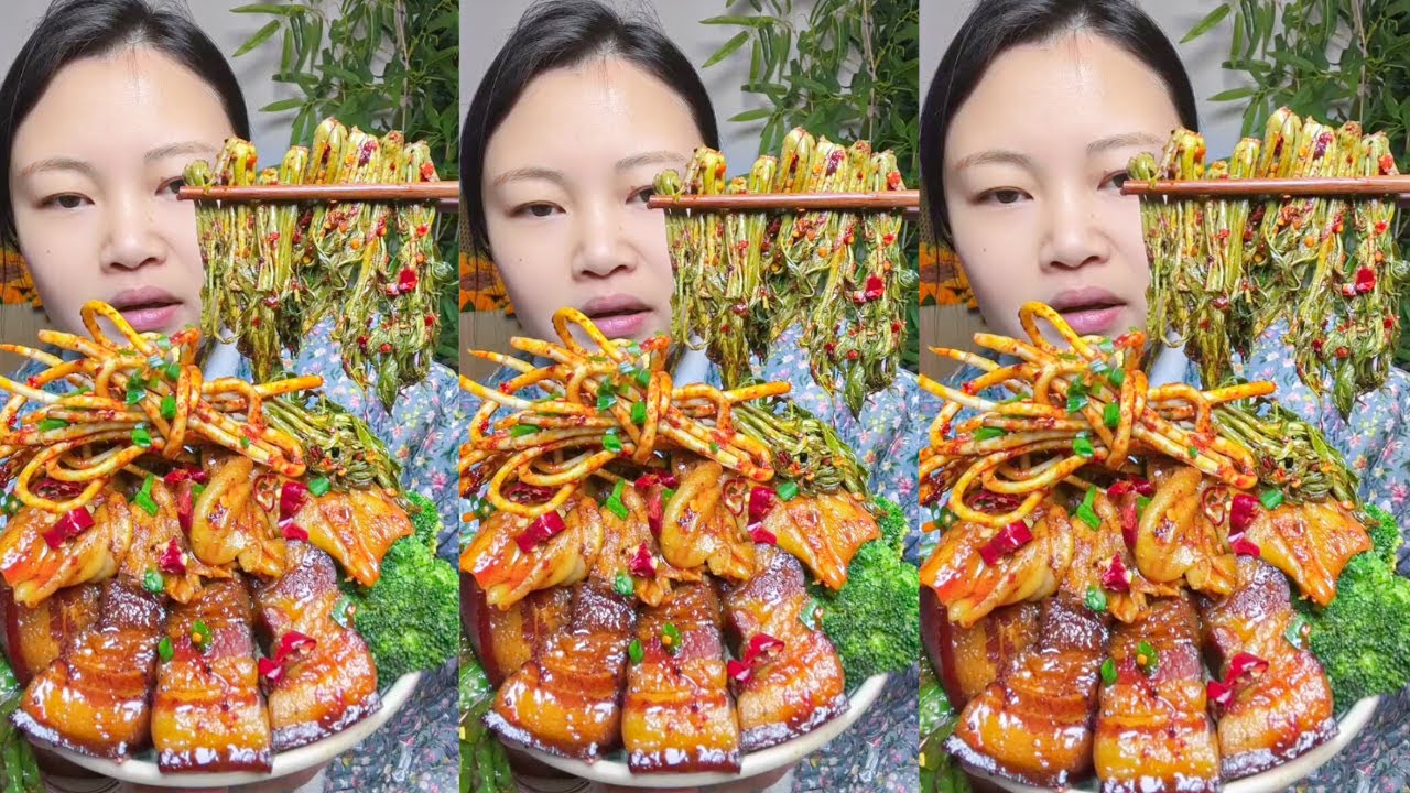 Let’s Eat with Jin | Home Cooking Braised Pork, Duck Feet & Spicy Veggies
