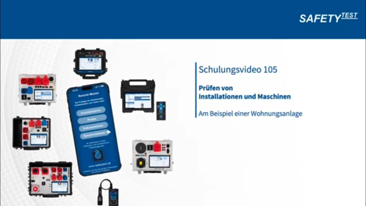 Schulungsvideo 105 - RMA - Prüfen von Installationen und Maschinen 