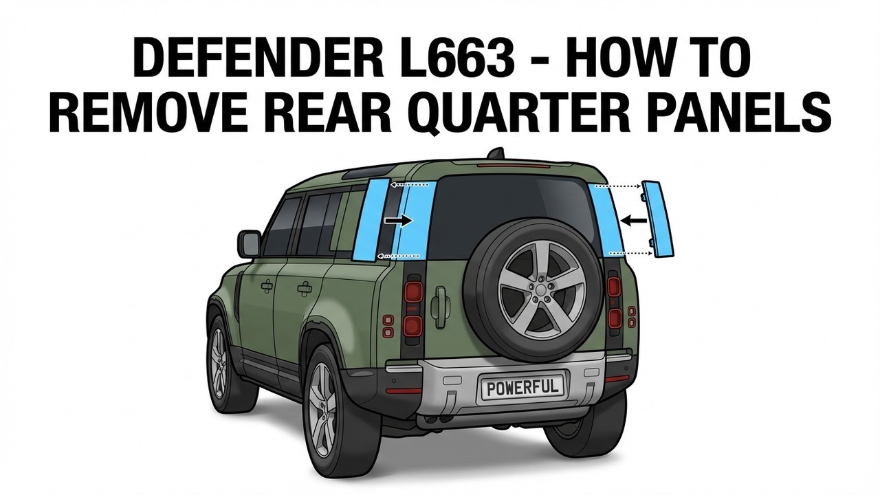 How to Remove Land Rover Defender L663 Rear Upper Corner Quarter Panel Plastic D Pillar