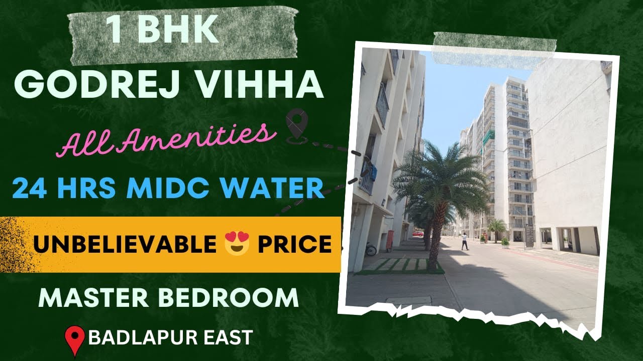 1 BHK on Very Urgent Sale Godrej Vihaa Badlapur East | #reliablerealty #badlapur