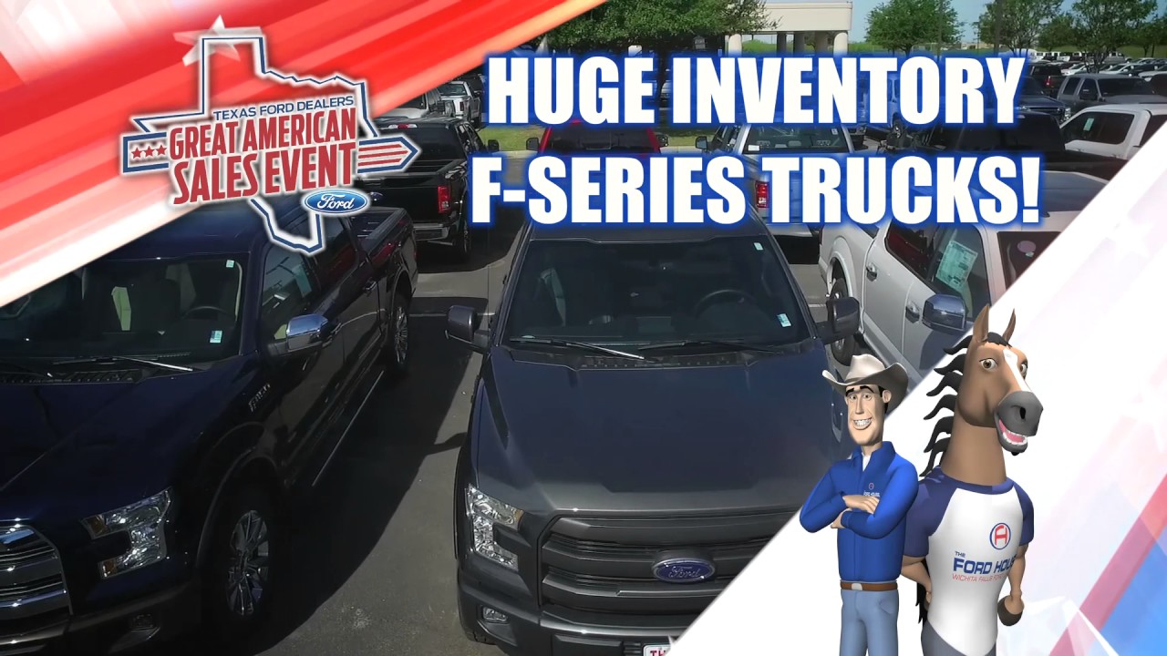 Great American Sales Event at the Ford House! Great Selection of F-Series Trucks!