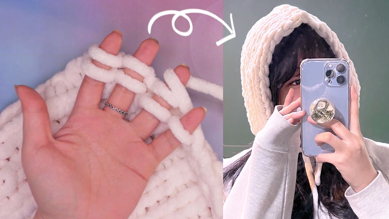 (eng)*재업* 진짜 손🖐으로 뜨는 요정미 뿜뿜 바라클라바💗하루만에 뚝딱 같이 만들어요