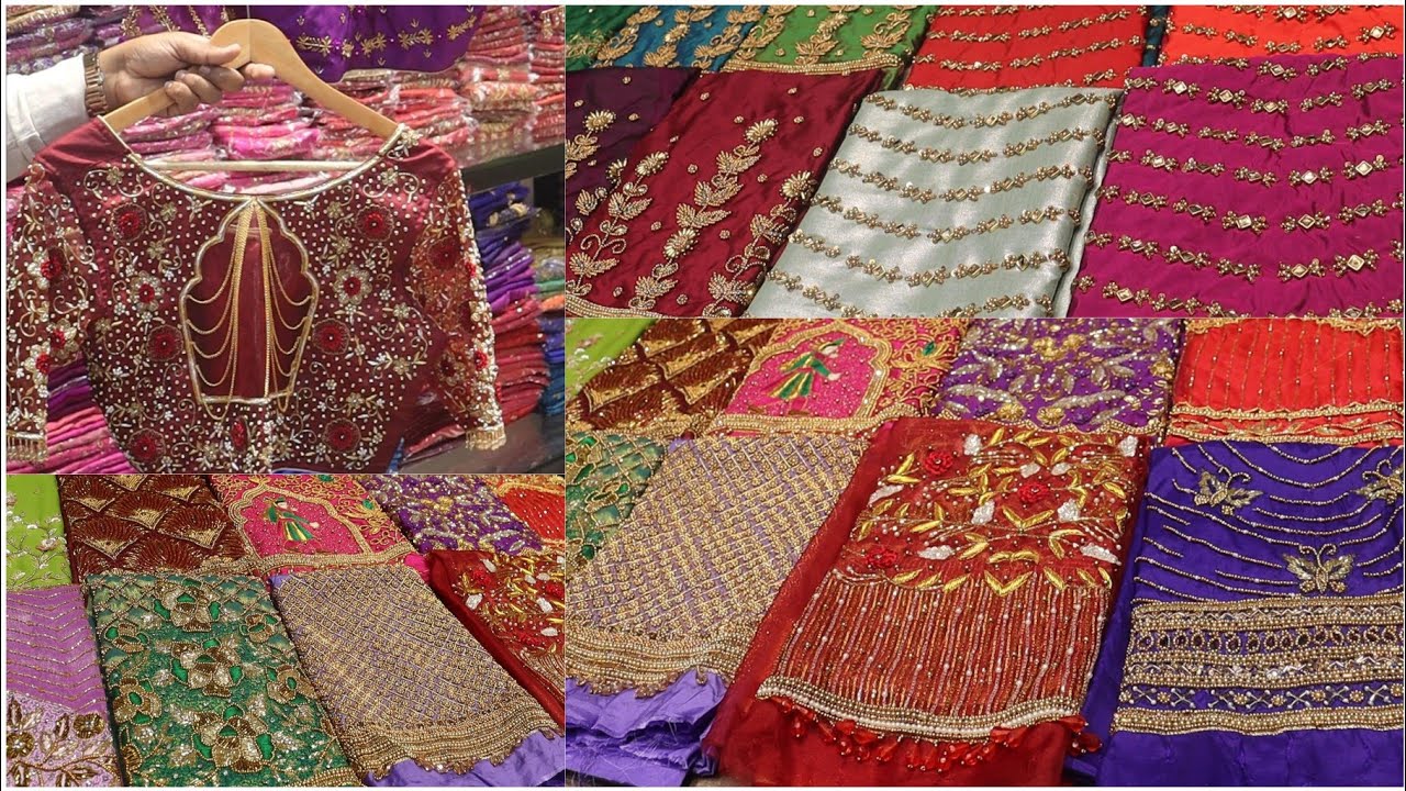 Buy 3 Blouse Rs.999 Pure Aari Bridal material online sowcarpet