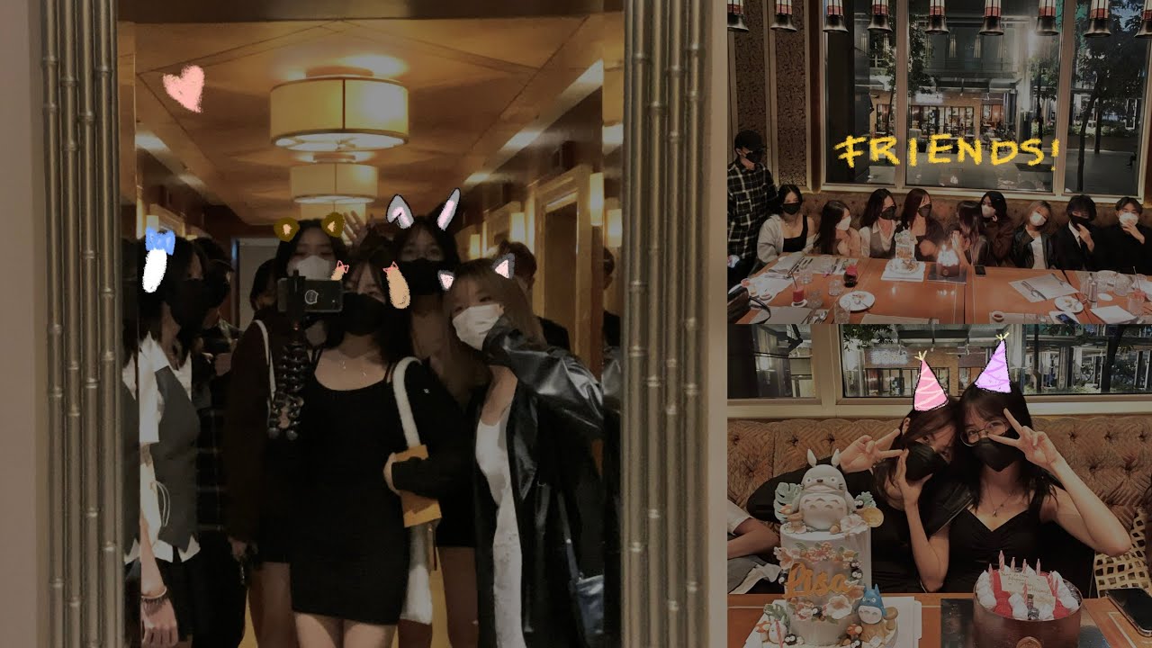 bday dinner with my friends 🍰 (fine dining + chaotic bsf)