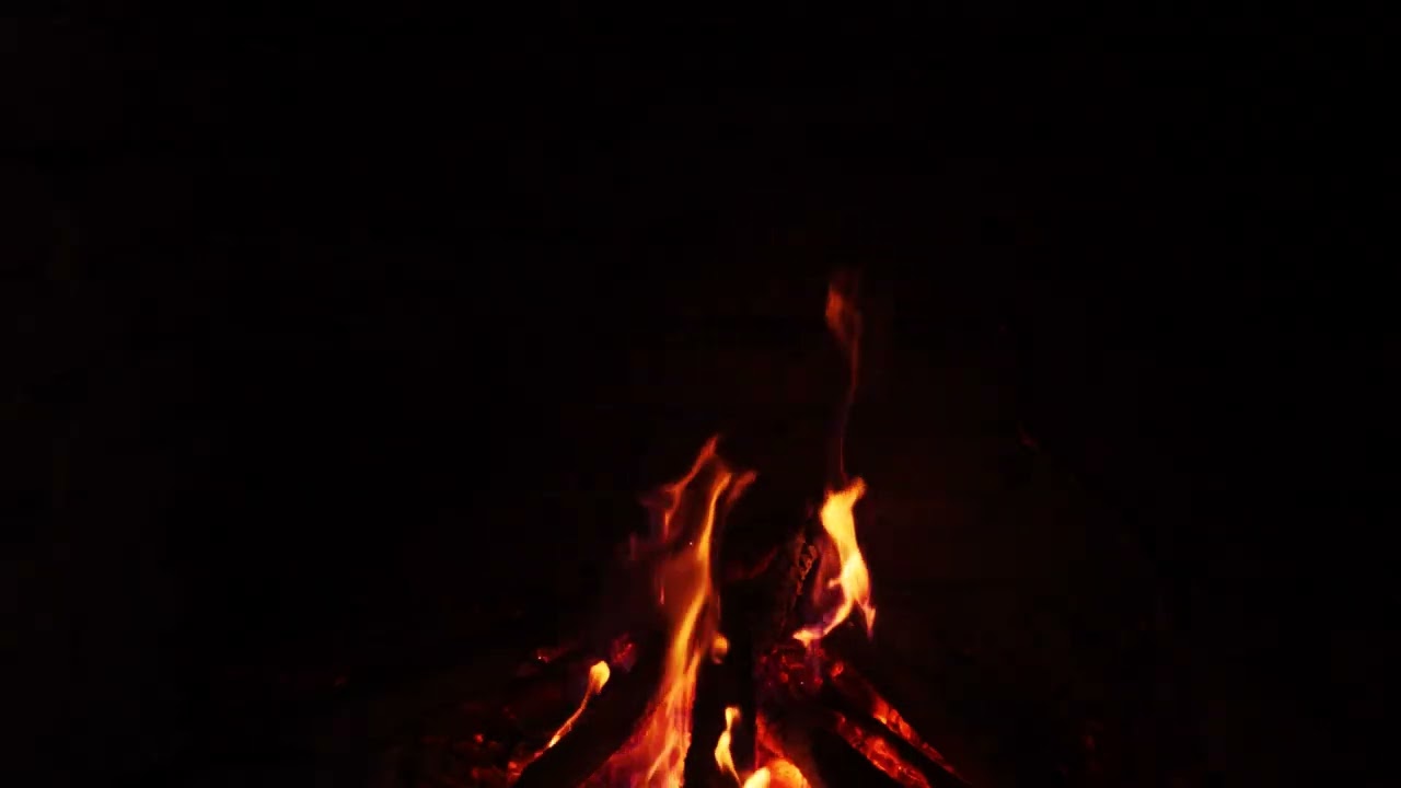 Gentle Outdoor Campfire Dreams | Campfire Sounds Near a Secluded Waterfall