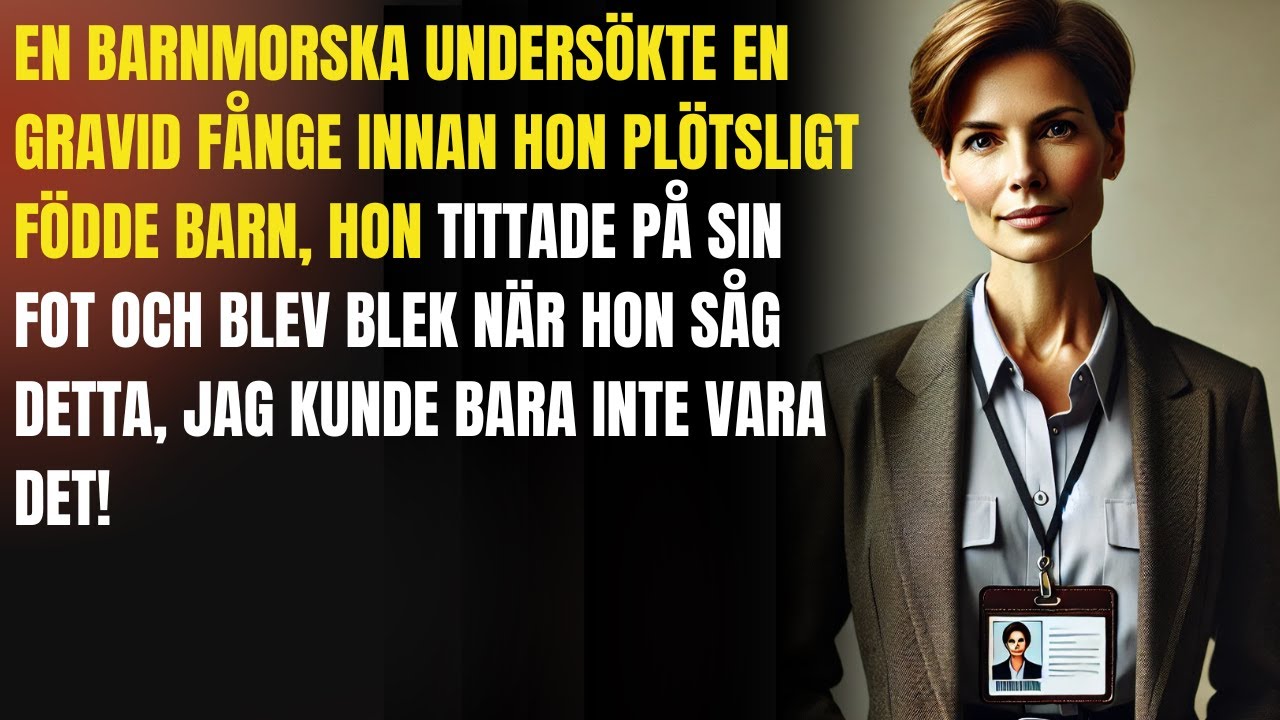Barnmorska undersöker gravid fånge, men något märkligt med foten chockerar alla!