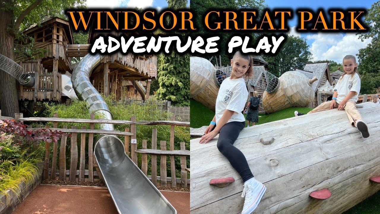Come with us to the BRAND NEW Windsor Great Park Adventure Play! Summer 2023 #familyvlog #adventure