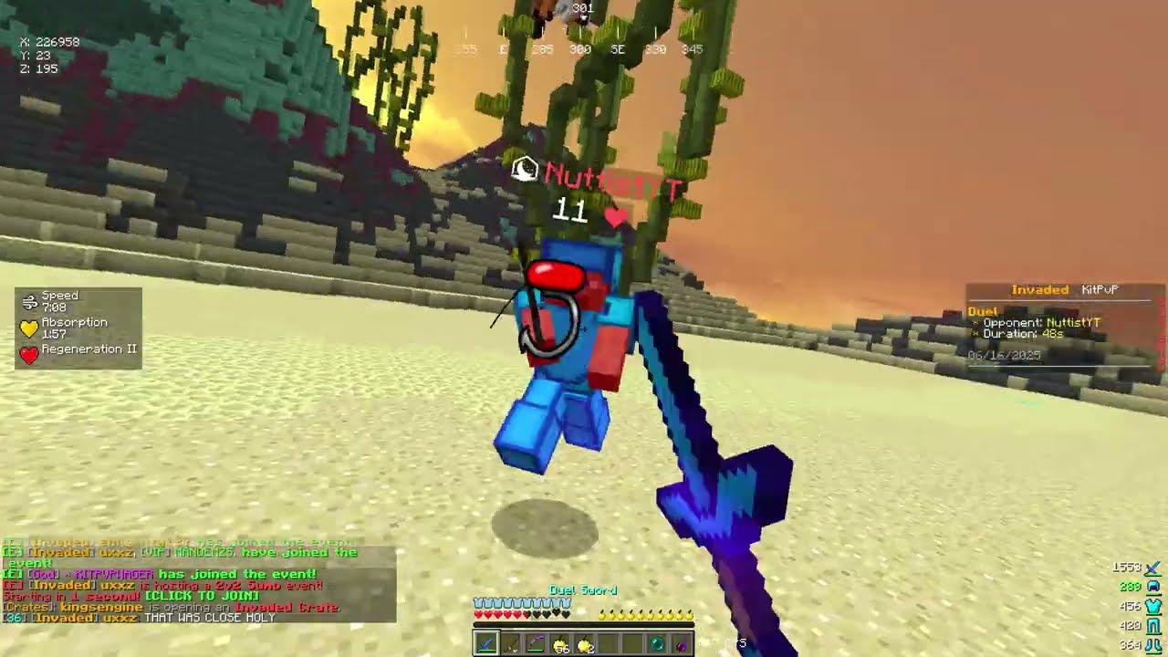 (OLD) Part 2 of slaughta and don absolutely running invaded (Invadedlands KitPvP Montage)