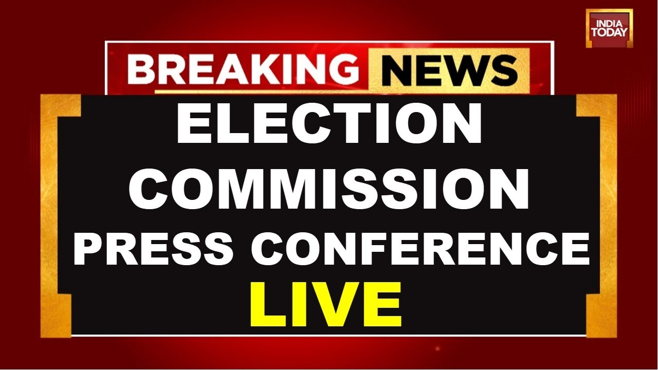 Election Commission PC Live: Election Commission  Press Conference | EC On SIR | India Today Live
