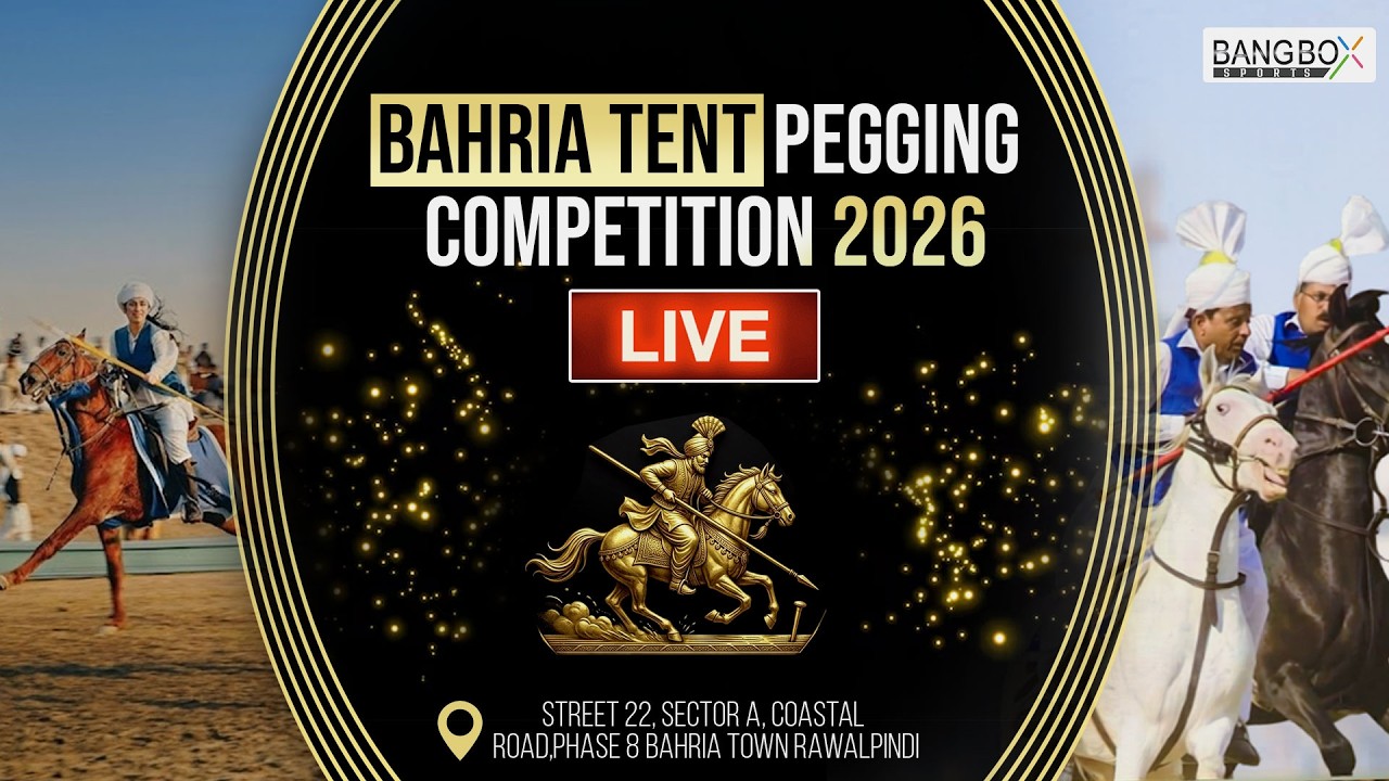 🔴 LIVE: Bahria Tent Pegging Competition 2026 | Bangbox Sports