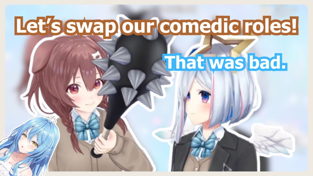 KanaKoro As Comedic Pair Tries To Switch Their Comedic Roles feat. Lamy【Hololive/ENG SUB】