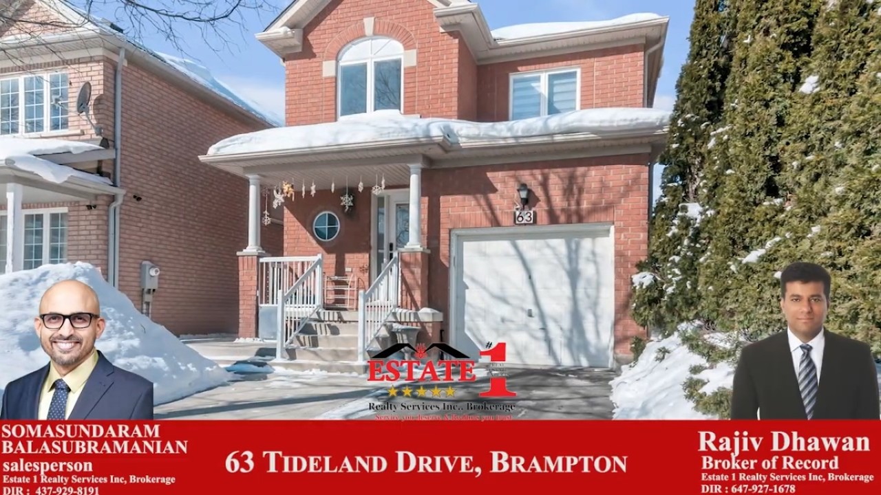 63 Tideland Drive, Brampton-VIRTUAL TOUR