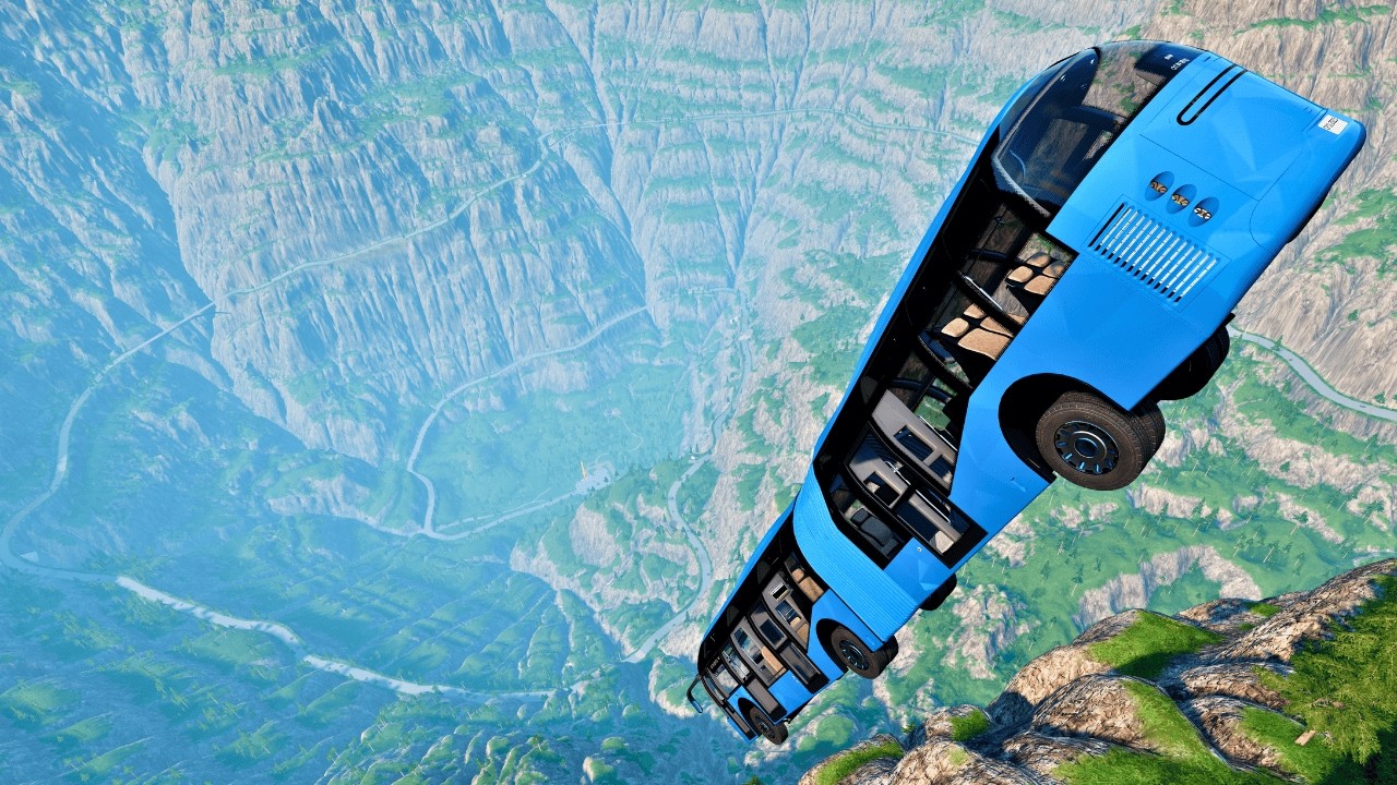 Cars VS Insane High Jump in a Grand Canyon | BeamNG.drive #3