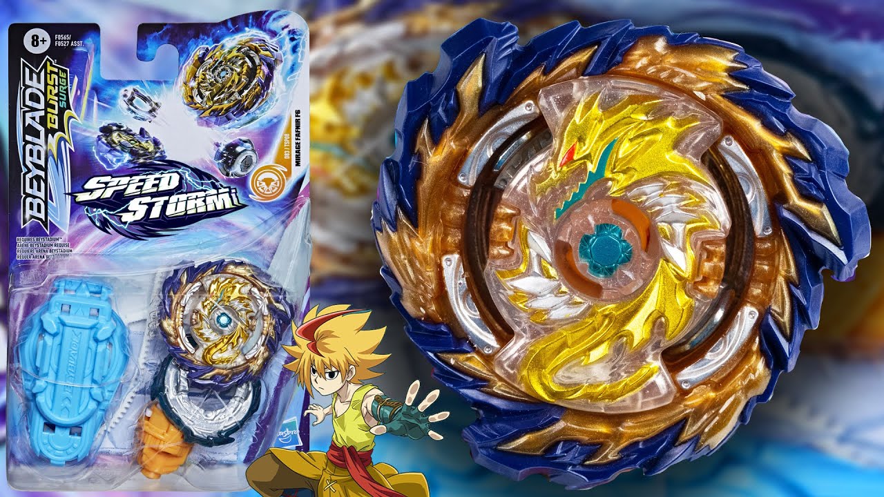 RUBBER IS BACK! NEW Mirage Fafnir F6 1A-D Nothingness-SP Beyblade Burst Surge Review Battles QR Code