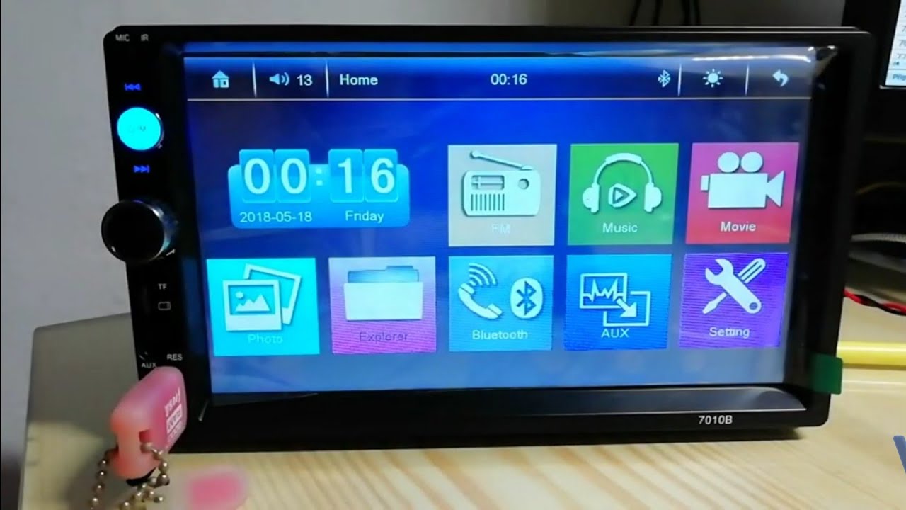 Autoradio - 7010B 7'' HD 2 DIN Bluetooth  USB/FM/MP5/MP4/MP3 Player - unboxing
