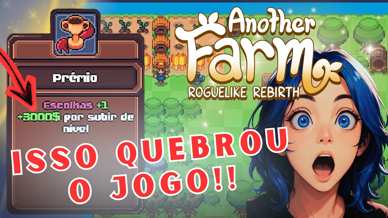 Another Farm Roguelike Rebirth: RUN tranquila… ATÉ o JOGO me SURPREENDER