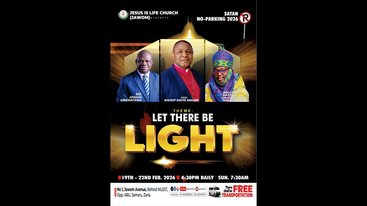 BISHOP DAVID BAKARE || SATAN NO PARKING CRUSADE || LET THERE BE LIGHT || DAY 3 || 21-02-2026