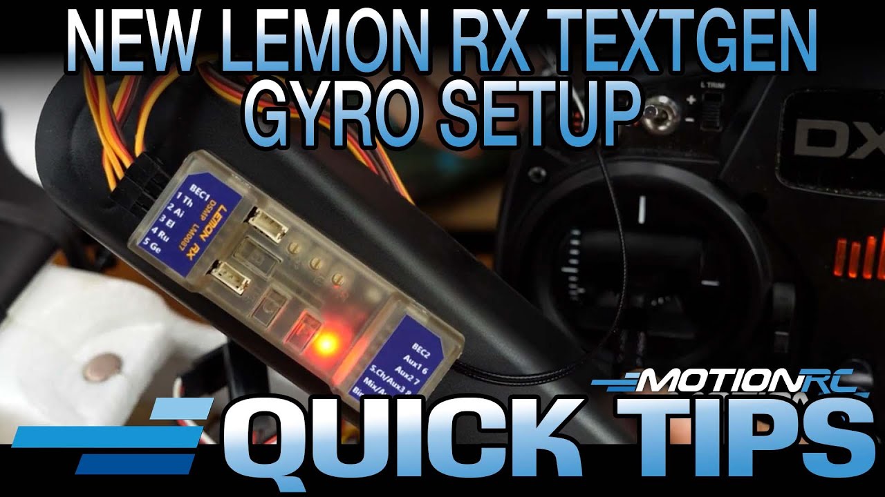 Программирование гироскопа Lemon RX 2.1 с помощью TextGen с вашего передатчика | Советы по управл...