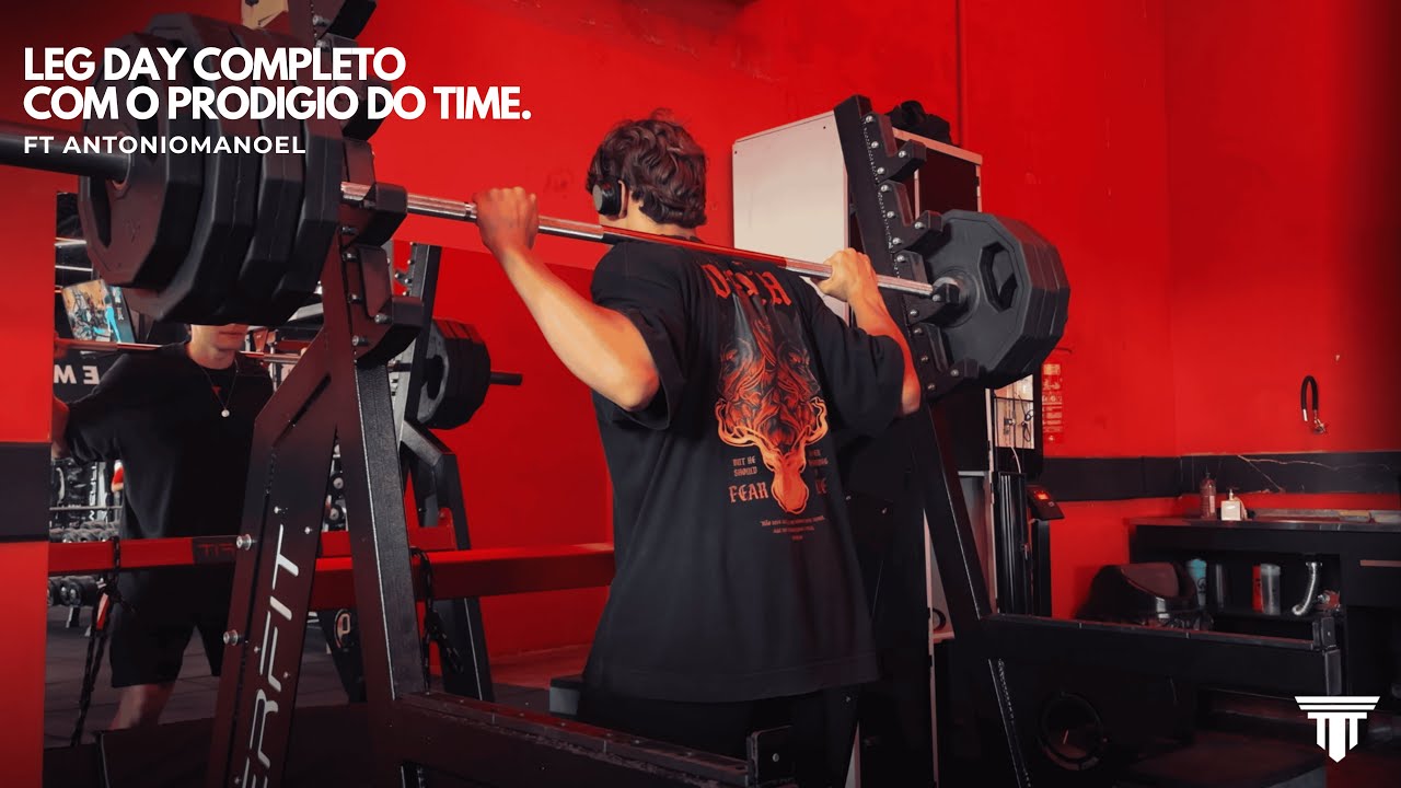 Leg Day Completo do melhor sub16 do Brasil ft Antoniomanoel