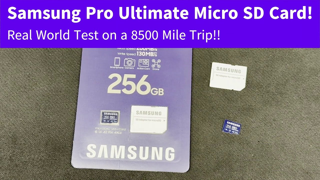 Perfect for Drones! Samsung Pro Ultimate 256mb Micro SD Card Quick Review!!