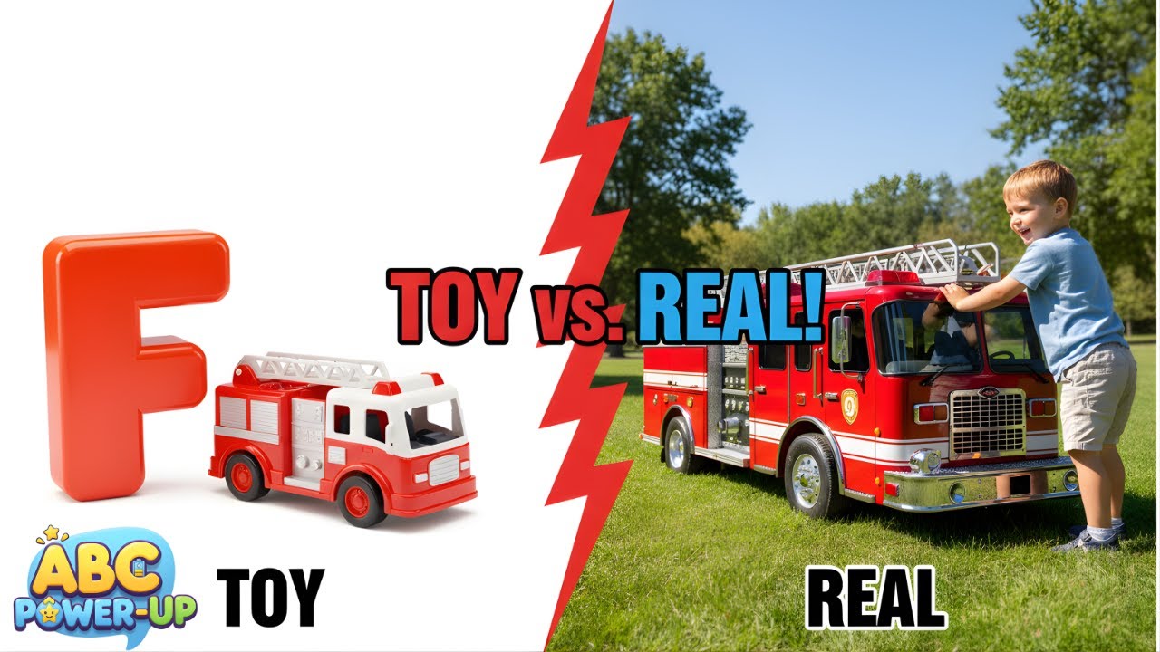 Learn ABCs Toy to Real Life Alphabet Transformation |ABC PowerUp