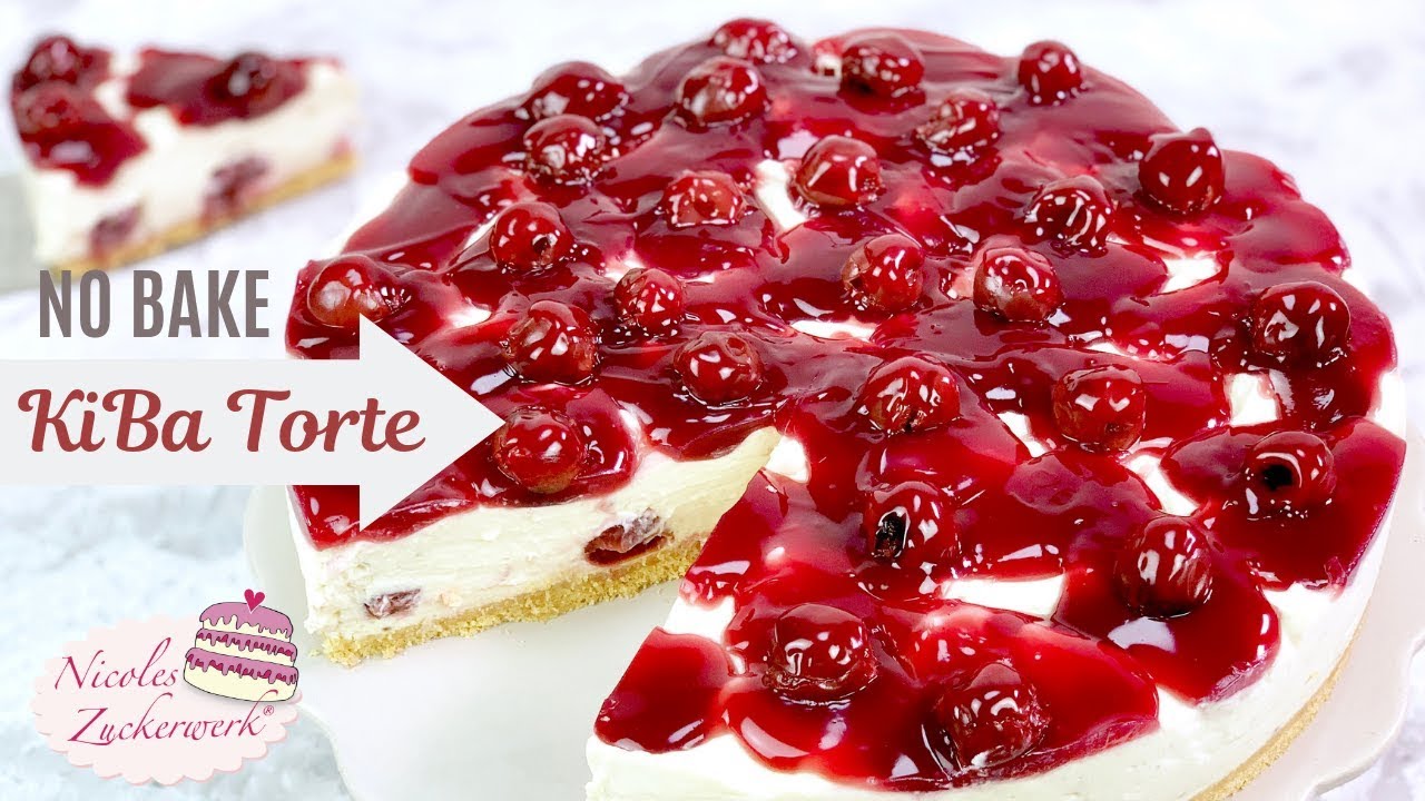 KIBA 🍒🍌 das leckere Kultgetränk in einer Torte I cremig-fruchtige NO BAKE Torte I Nicoles Zuckerwerk