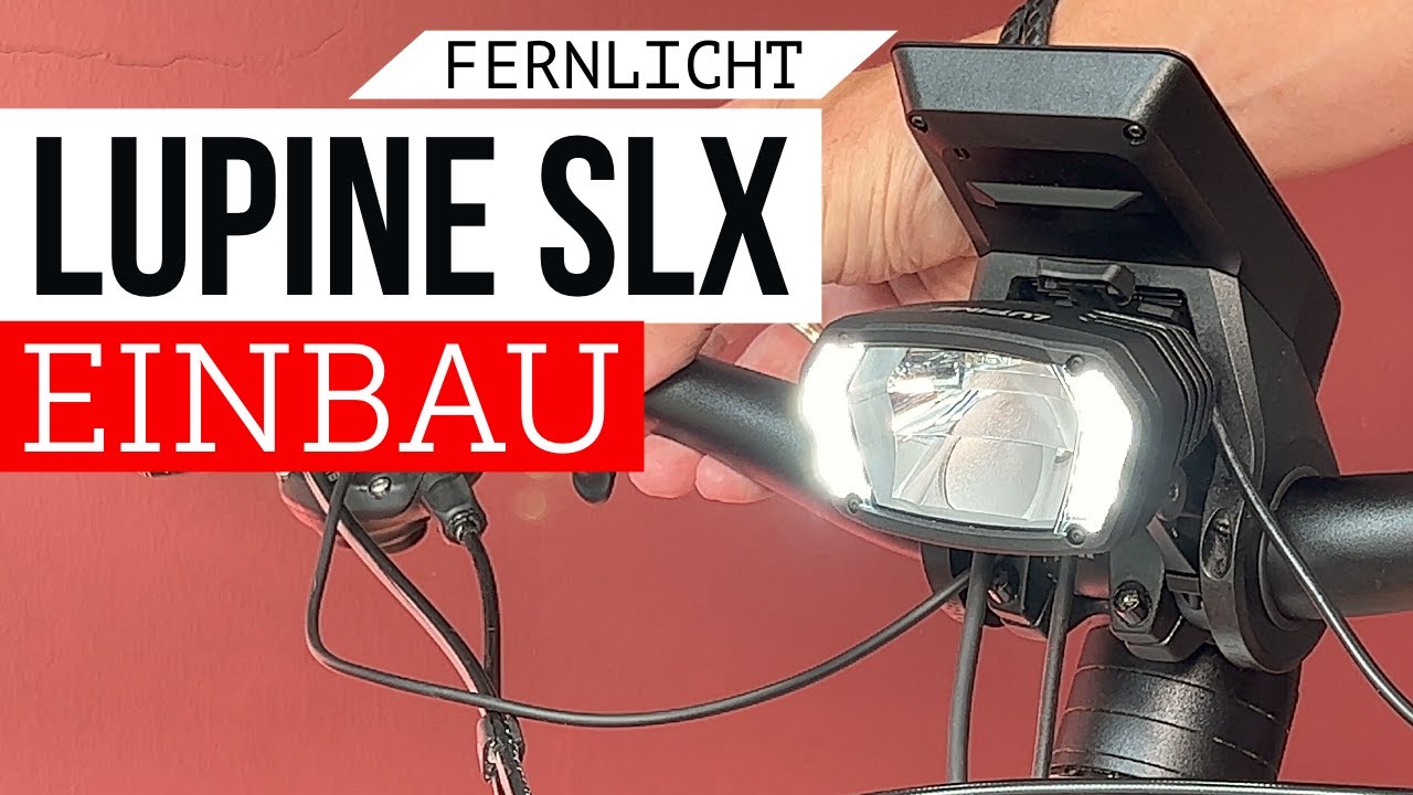 How to : Lupine SLX Licht einbauen am Bosch Pedelec  ( Haibike ) !