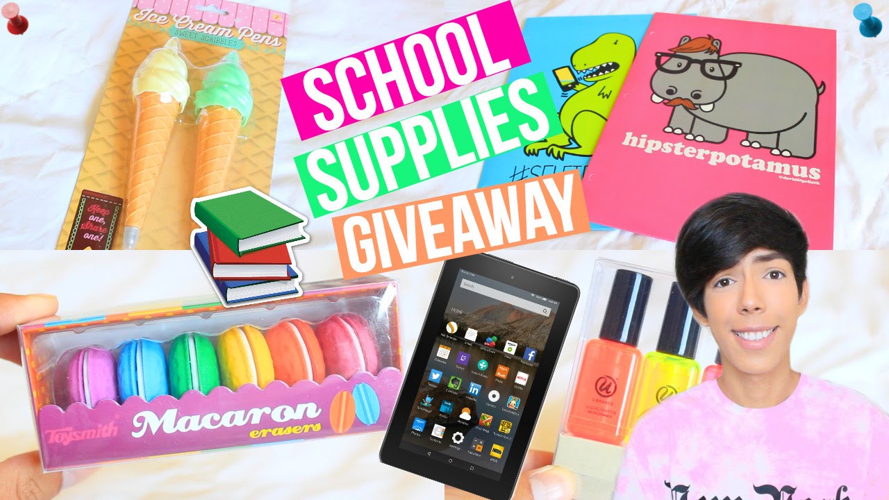 Back to School Supplies Haul 2016 + GIVEAWAY!!