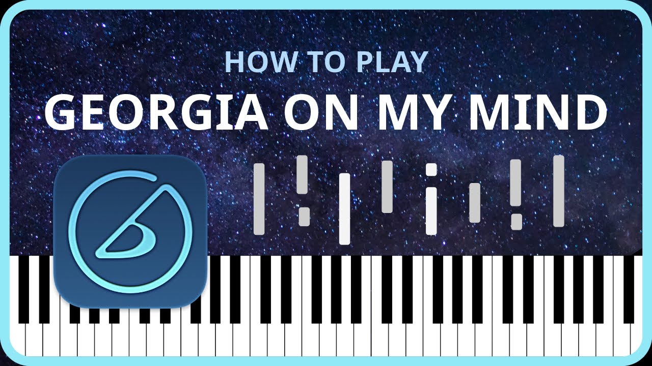Georgia on My Mind (easy jazz piano tutorial)