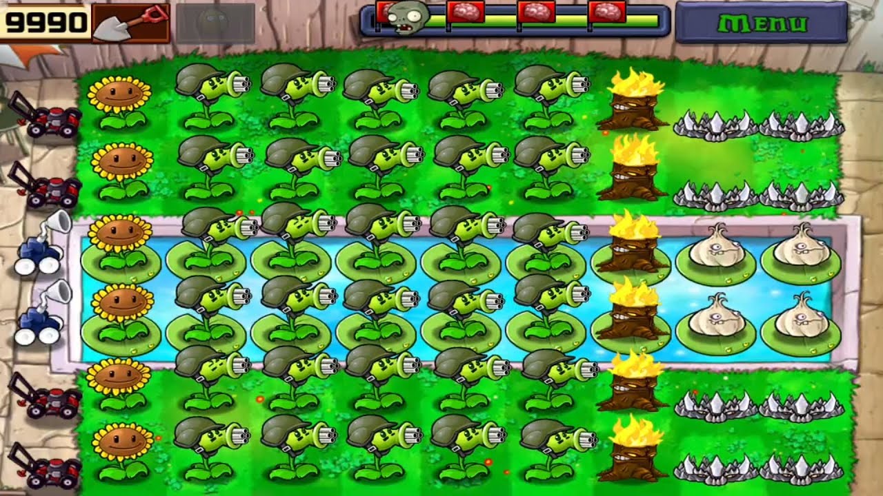 PLANTS VS ZOMBIES | ADVENTURE POOL |  LEVEL! 7 COMPLETED FULL HD GAMEPLAY
