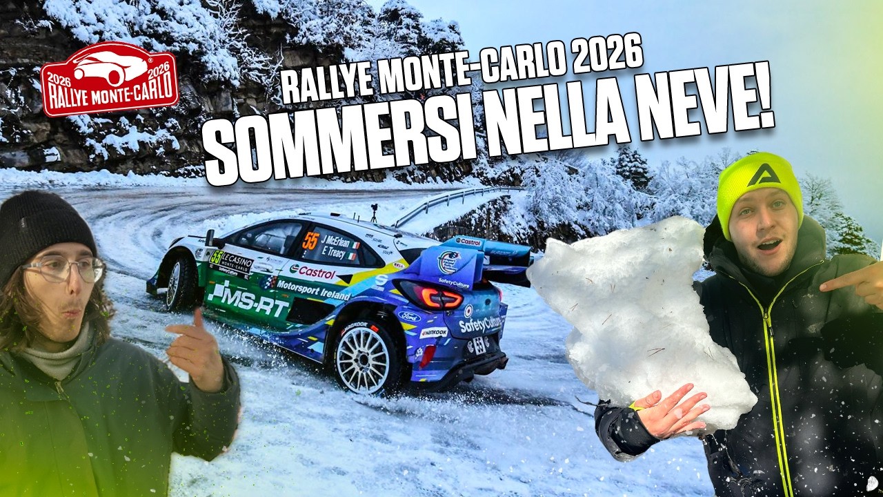 SOMMERSI Nella NEVE al Rallye Monte-Carlo 2026!