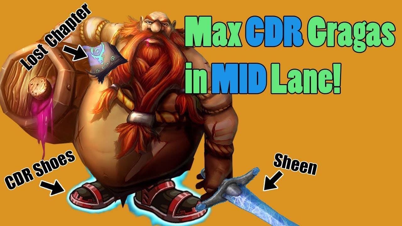 (#457) The NEW Gragas Mid Build! CDR Rush!!