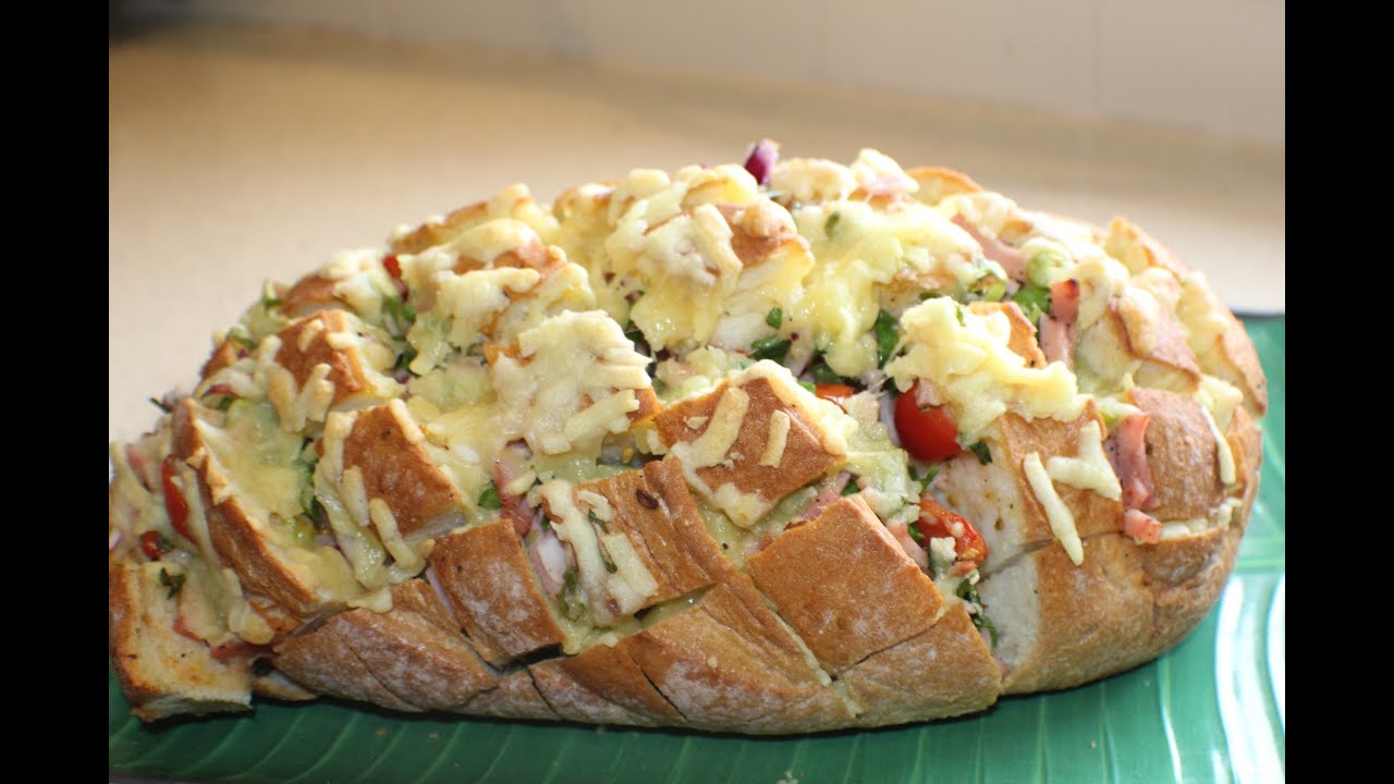Cheese and Vegetable Stuffed Bread