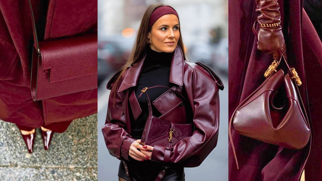 TOP fashion trends for fall 2024-2025 |BURGUNDY IS THE MOST ELEGANT COLOR OF AUTUMN |Women over 60+